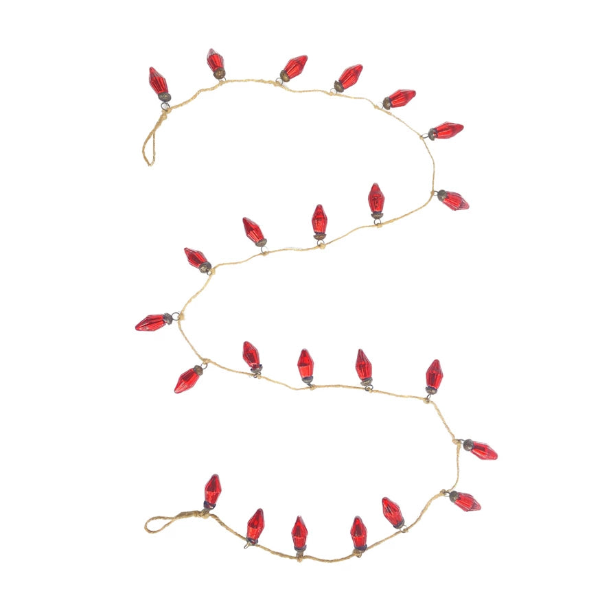 Red Mercury Ornament Garland