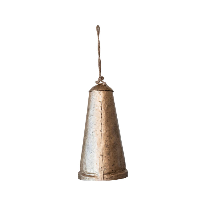 Antiqued Gold Elongated Bell