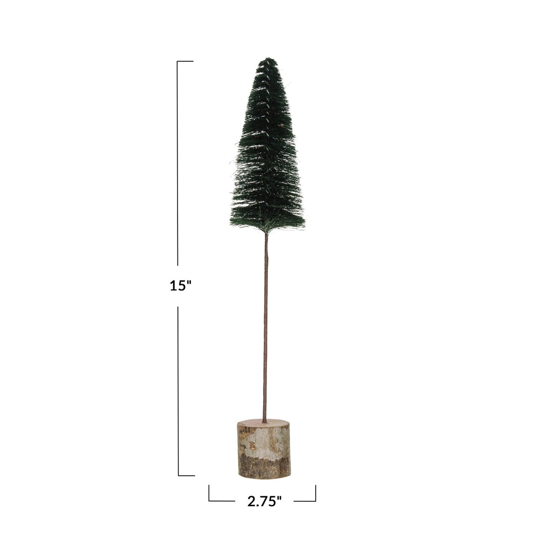 Glitter Stars Sisal Bottle Brush Tree