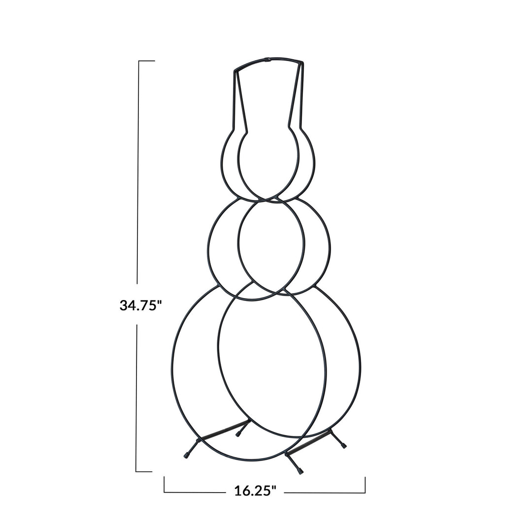 Metal Snowman Log Holder - Local Pickup