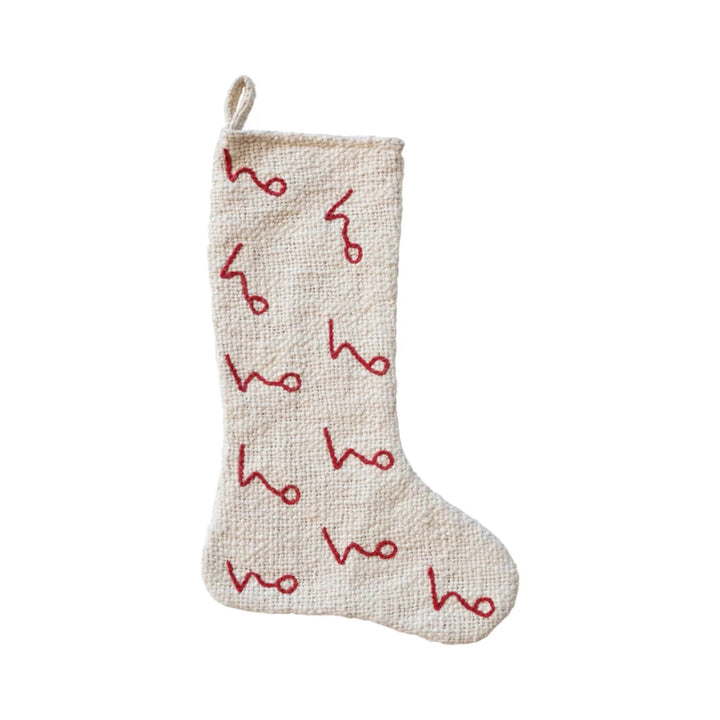 HO HO HO Cotton Stocking