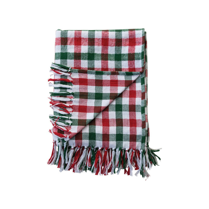 Brushed Flannel Holiday Throw