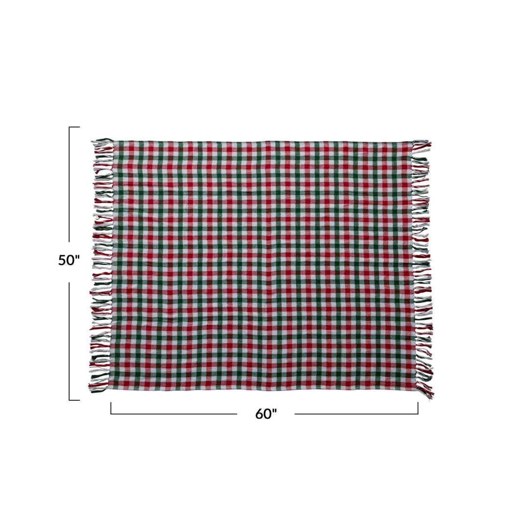 Brushed Flannel Holiday Throw