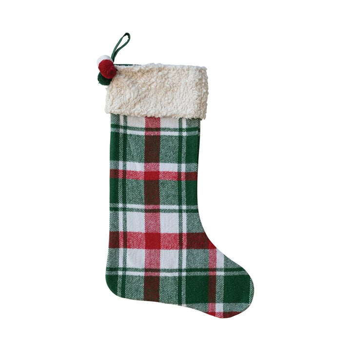 Flannel Sherpa Cuff Stocking