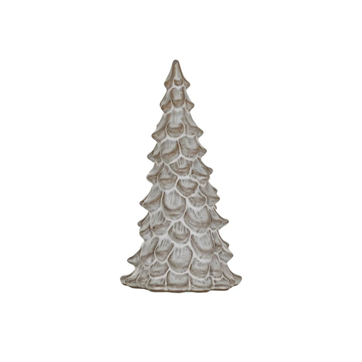 Cream Glazed Stoneware Tree