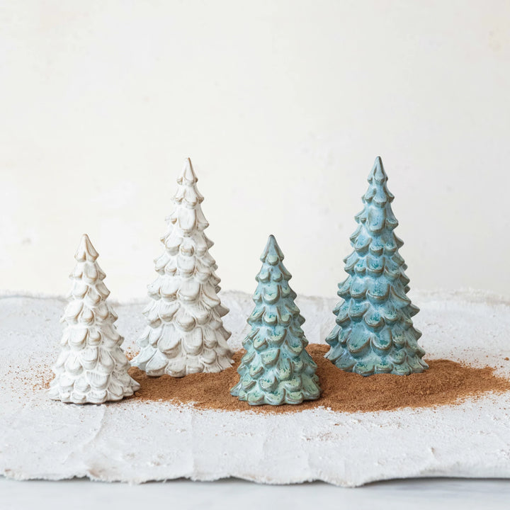 Cream Glazed Stoneware Tree