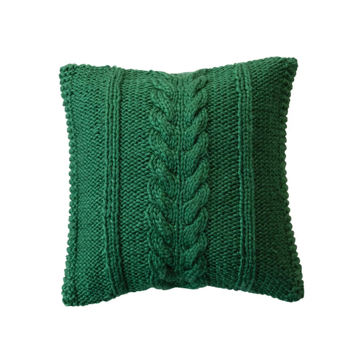 Holiday Cable Knit Pillow