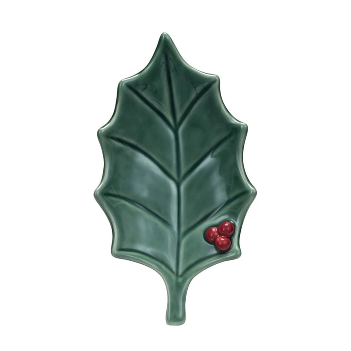 Holly Berry Leaf Dish