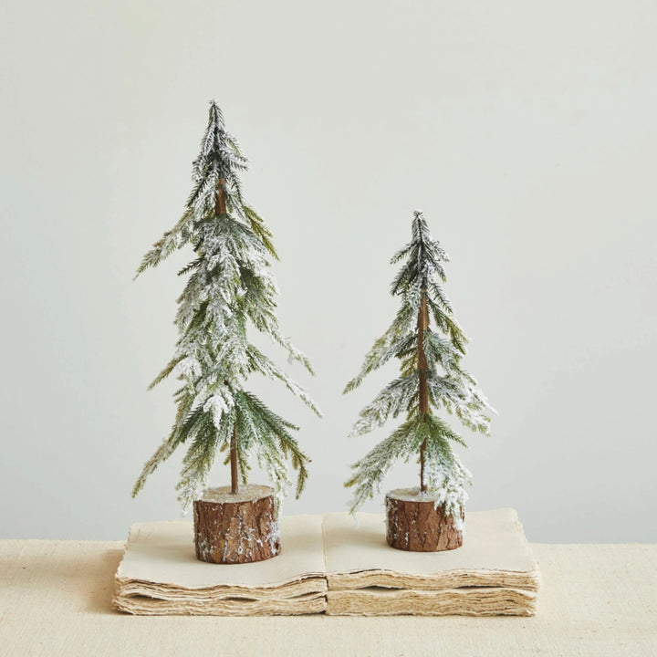 Flocked Slim Fir Tree
