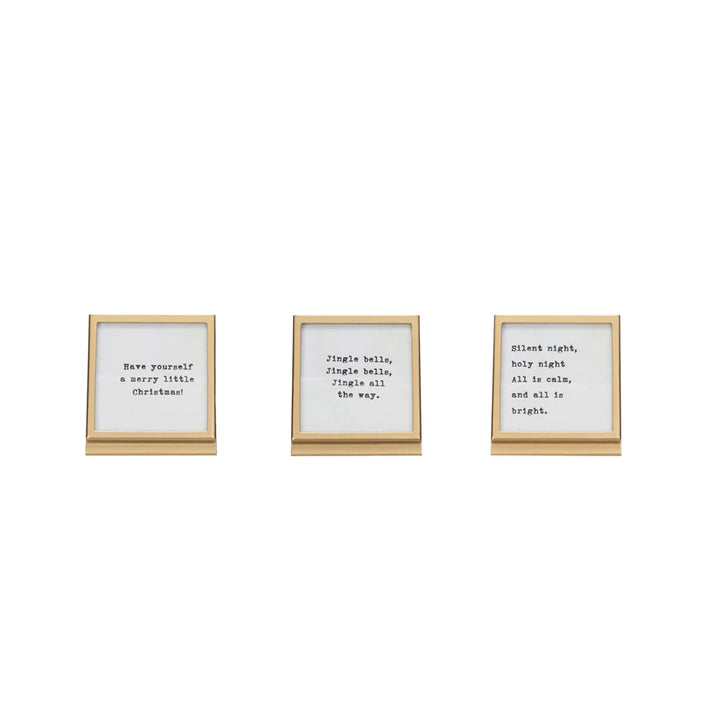 Christmas Carol Lyrics Framed Photo