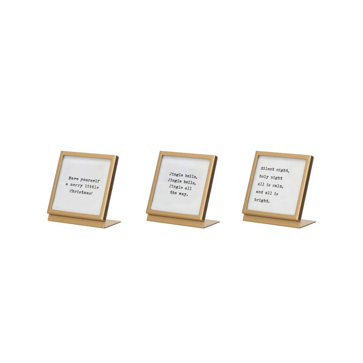 Christmas Carol Lyrics Framed Photo