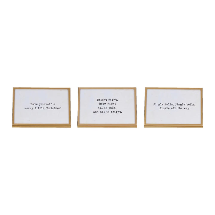 Christmas Carol Lyrics Framed Photo