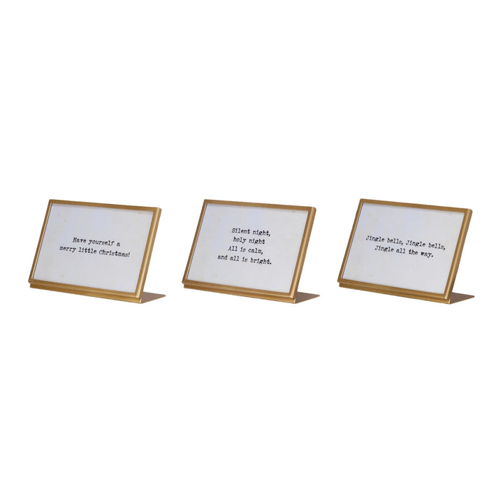 Christmas Carol Lyrics Framed Photo