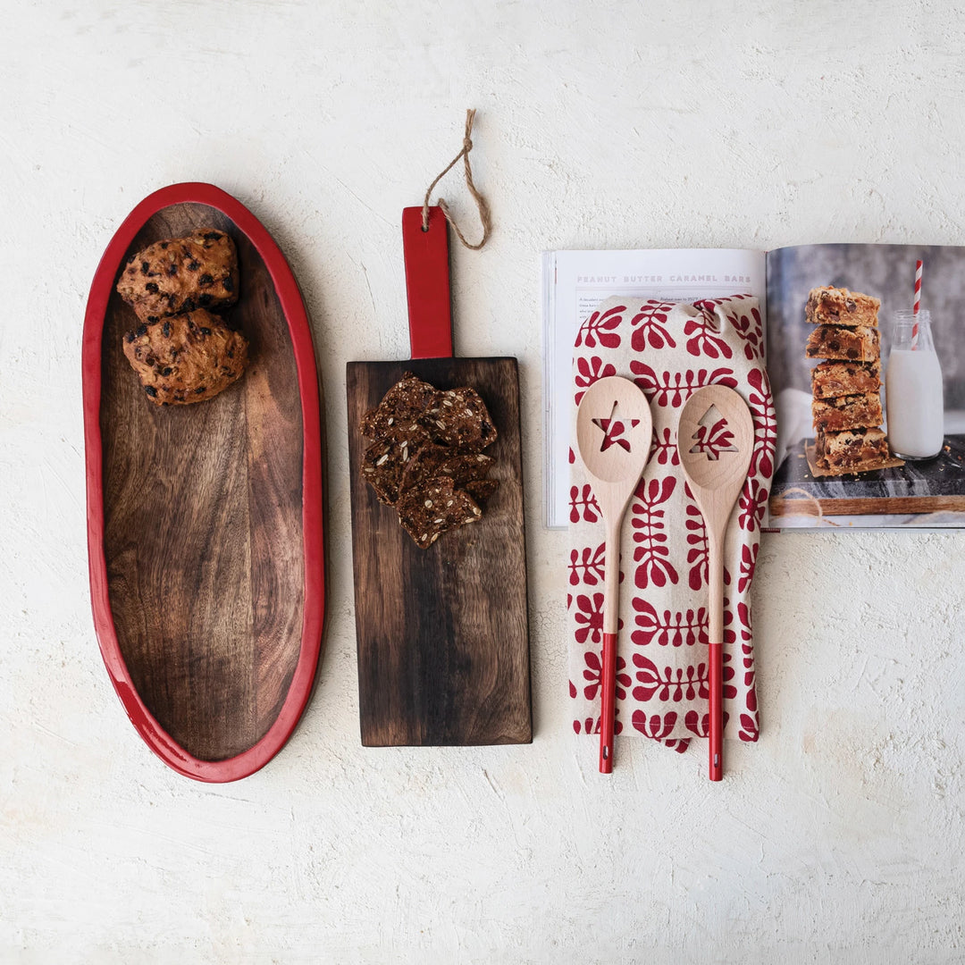 Holiday Cut Out Wooden Spoon