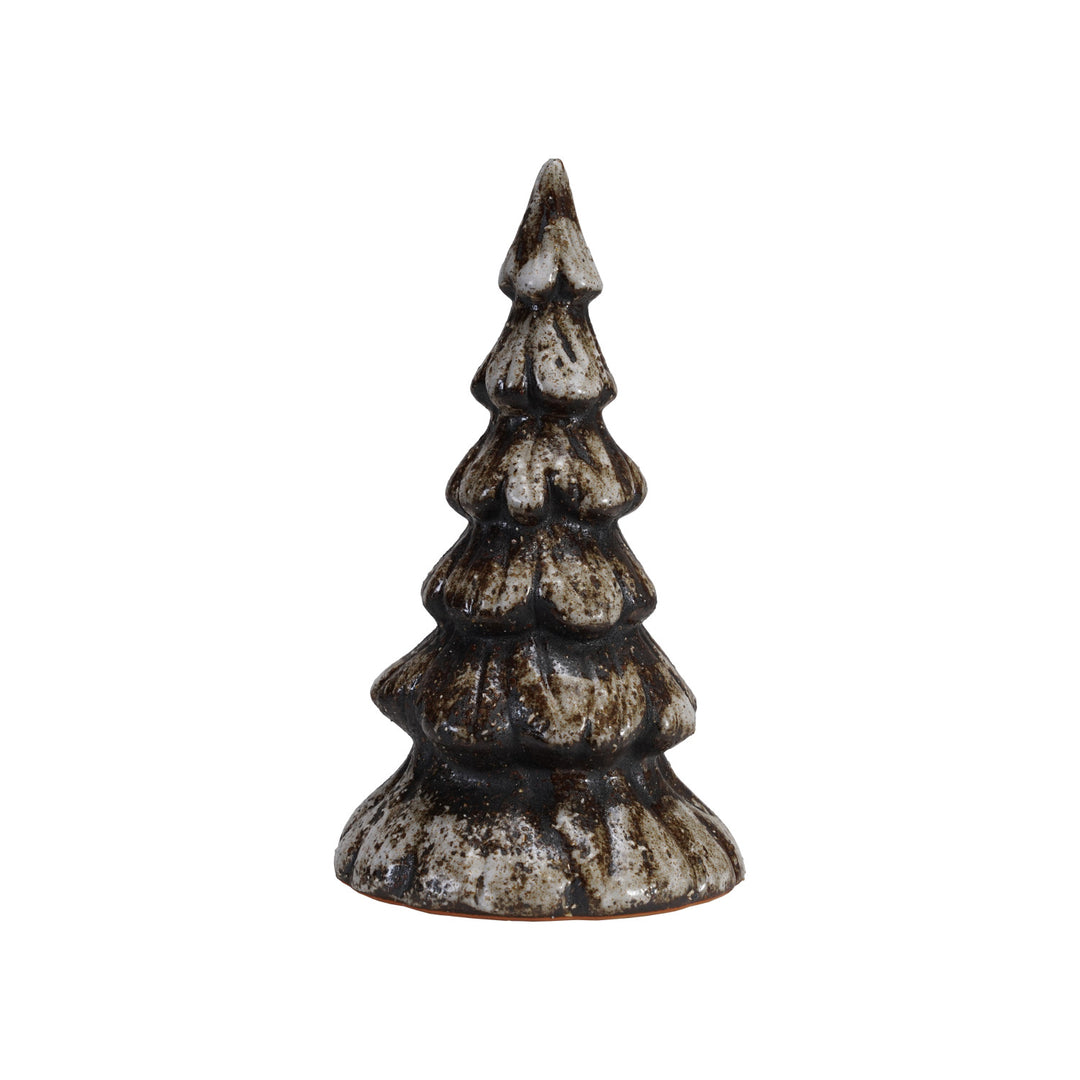 Matte Brown Stoneware Tree