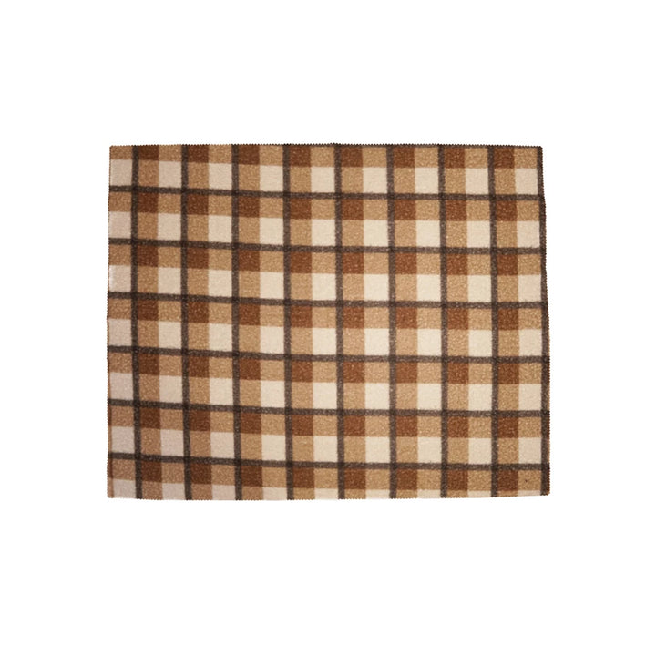 Caramel Plaid Sherpa Throw