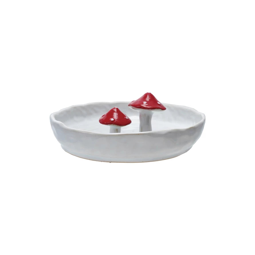 Woodland Christmas Mushroom Plate