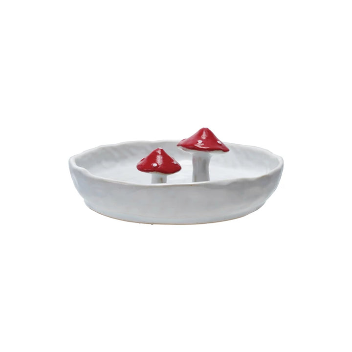 Woodland Christmas Mushroom Plate