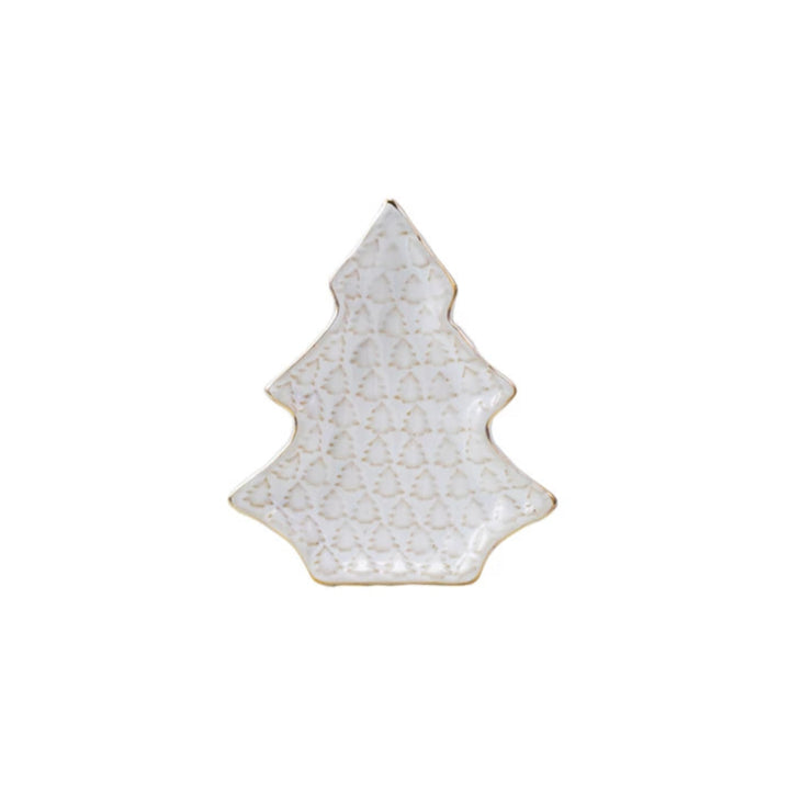 White Winter Forest Tree Plate