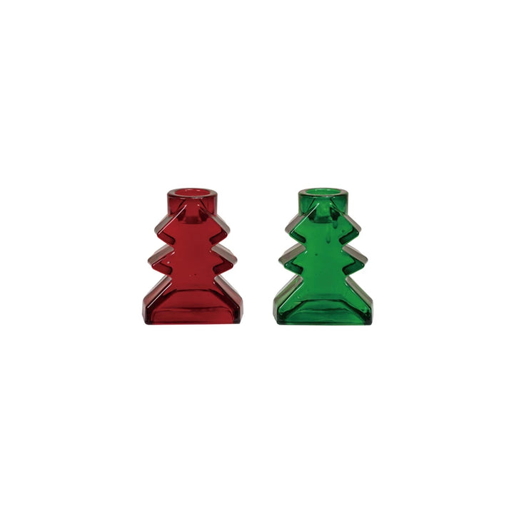 Tree Shaped Glass Taper Holder