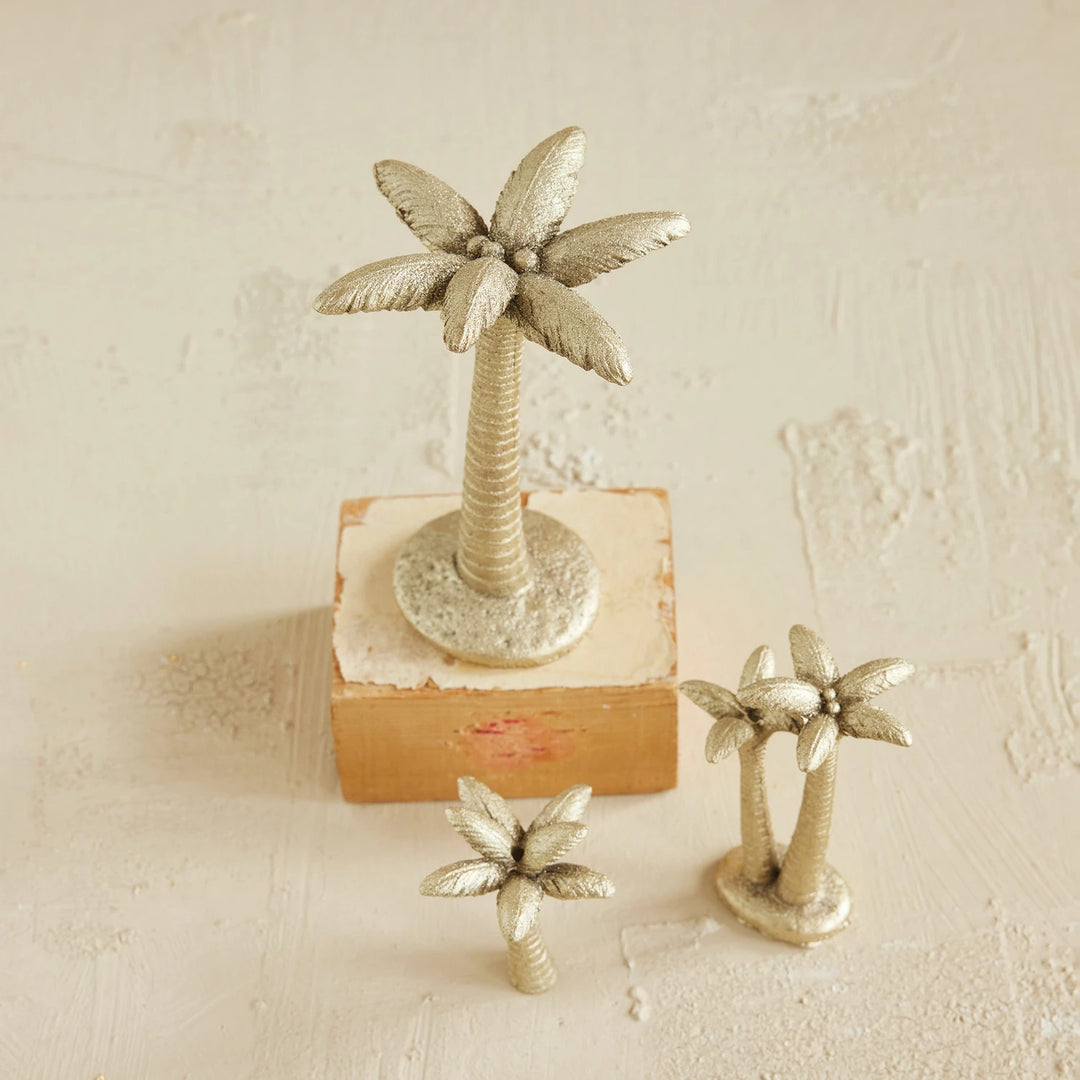 Golden Palm Tree Figurine