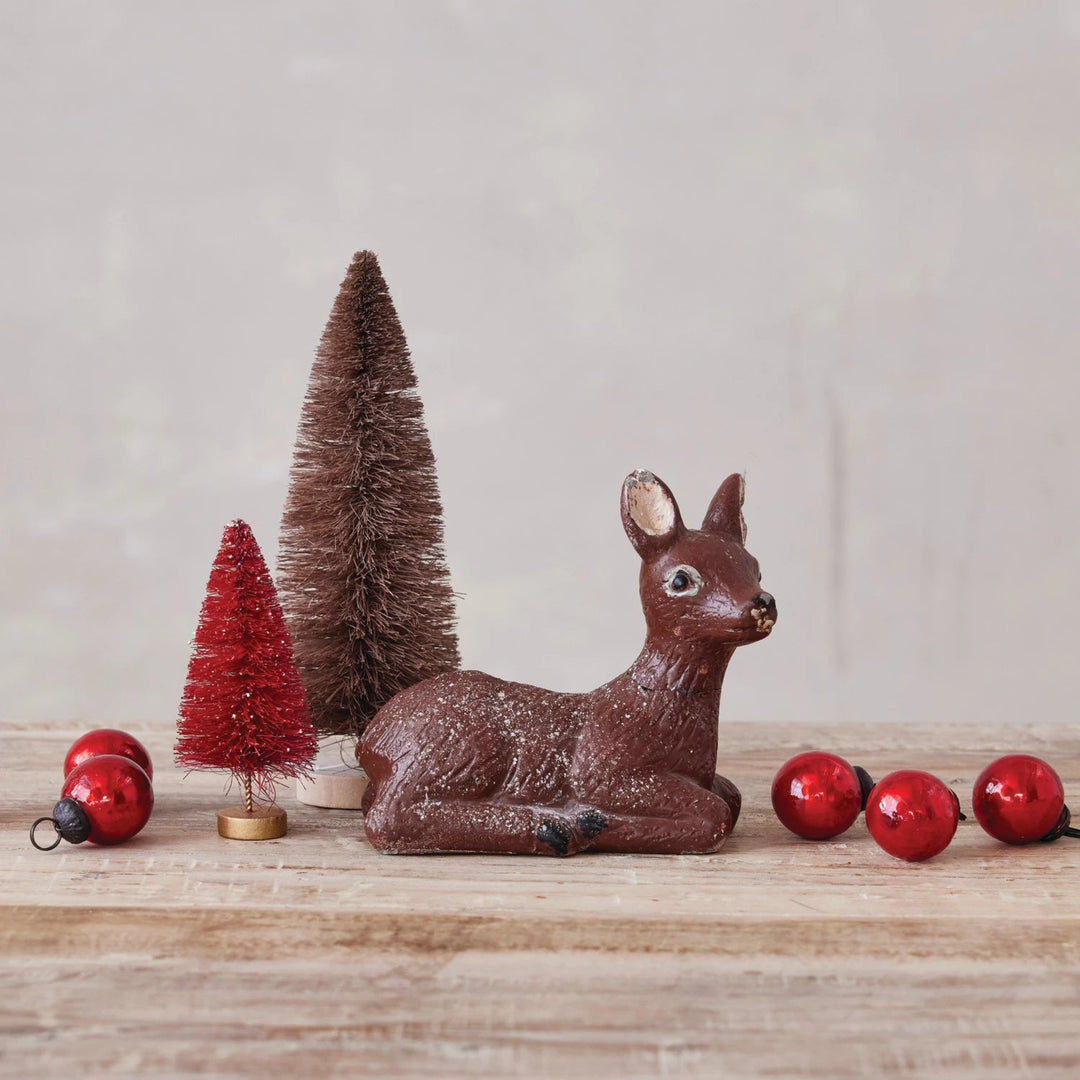 Vintage Lying Cement Deer