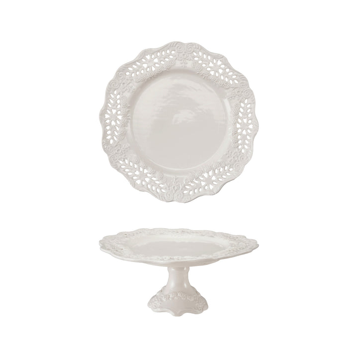 Pierced Lace Pedestal Stand