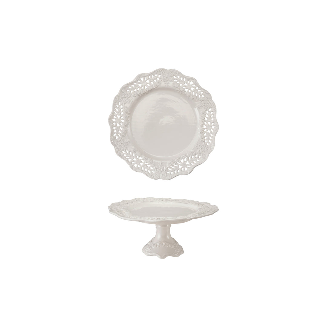 Pierced Lace Pedestal Stand
