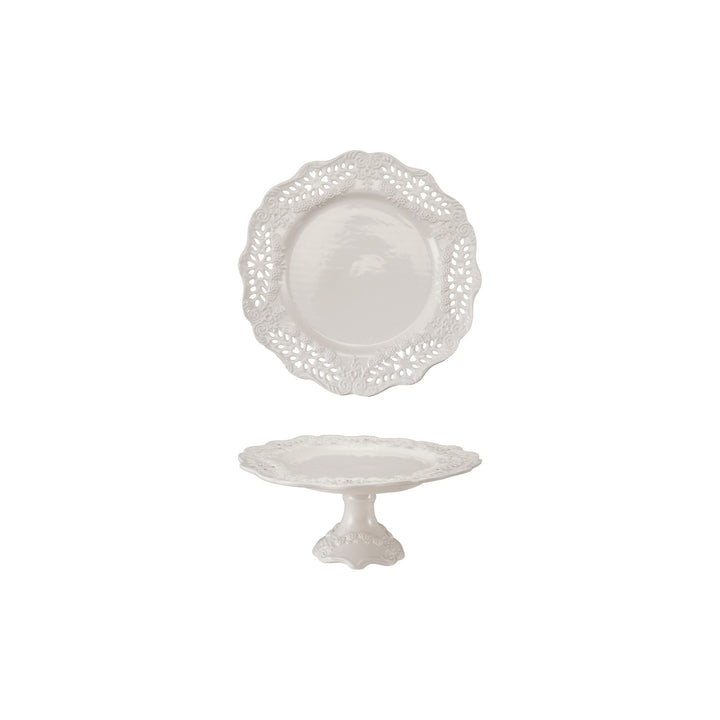 Pierced Lace Pedestal Stand