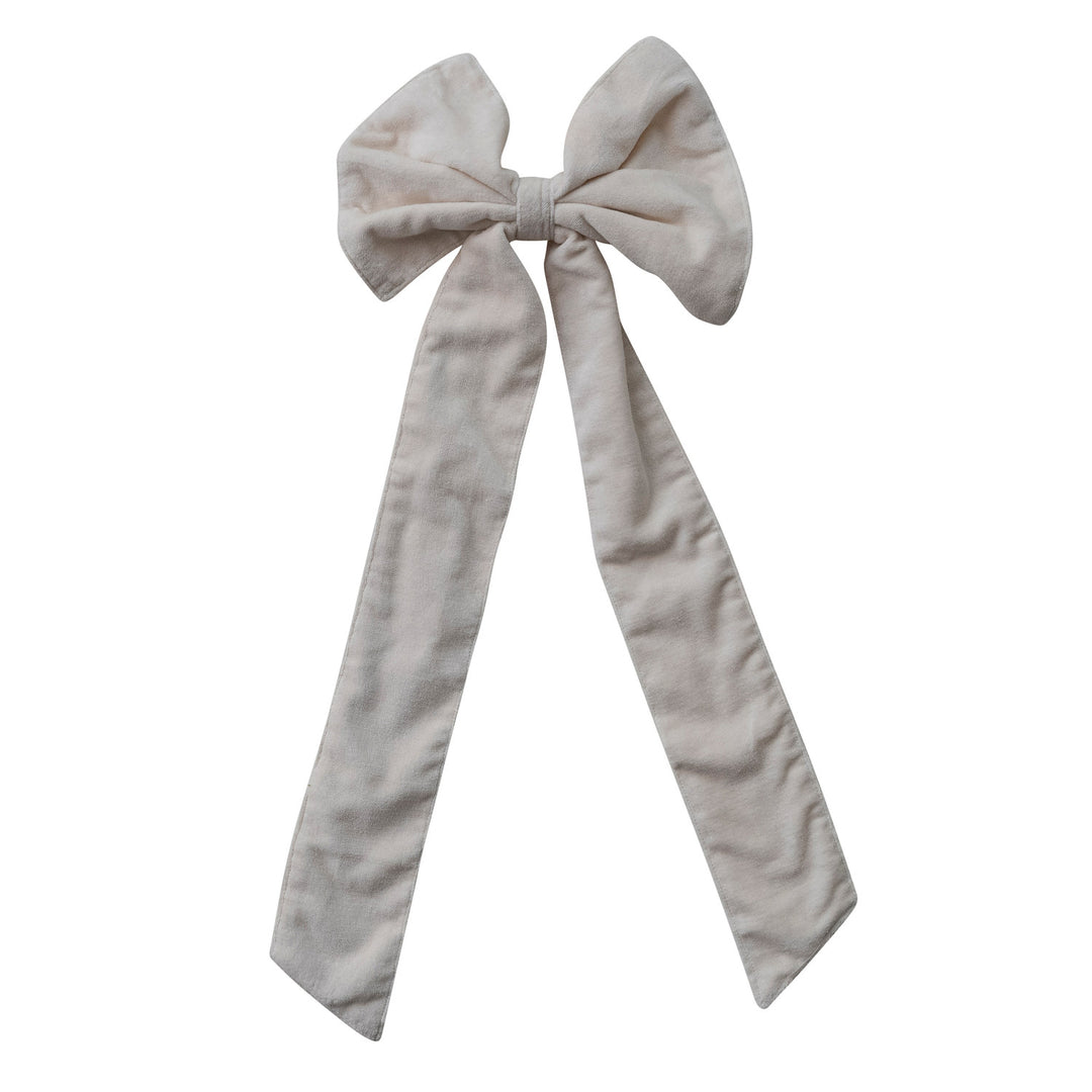 Velvet Clip On Bow