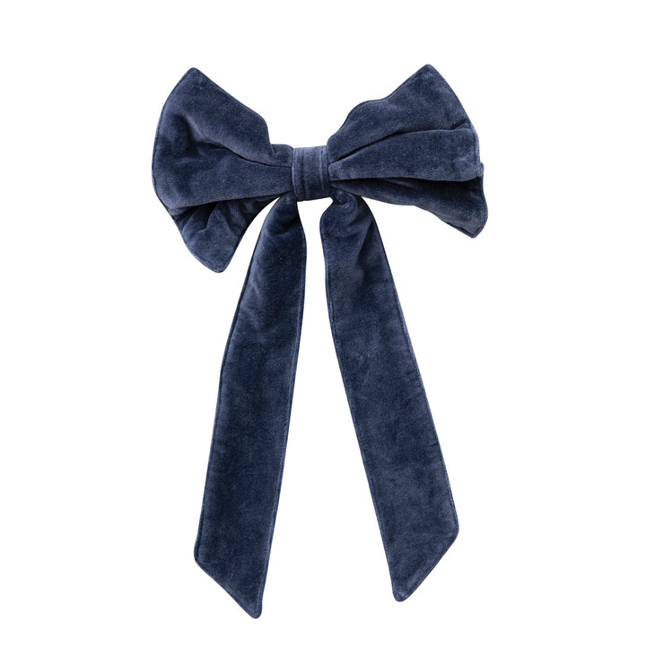 Velvet Clip On Bow