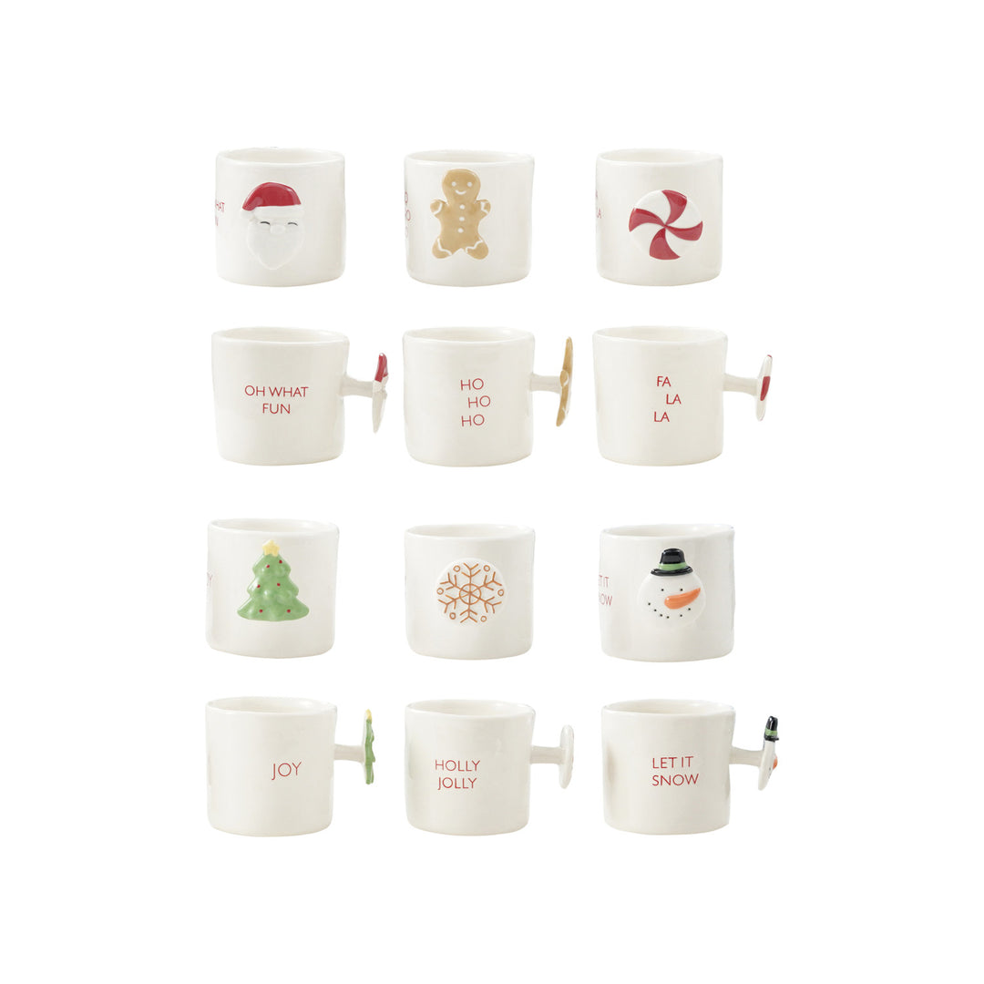 Icon Handled Holiday Mug