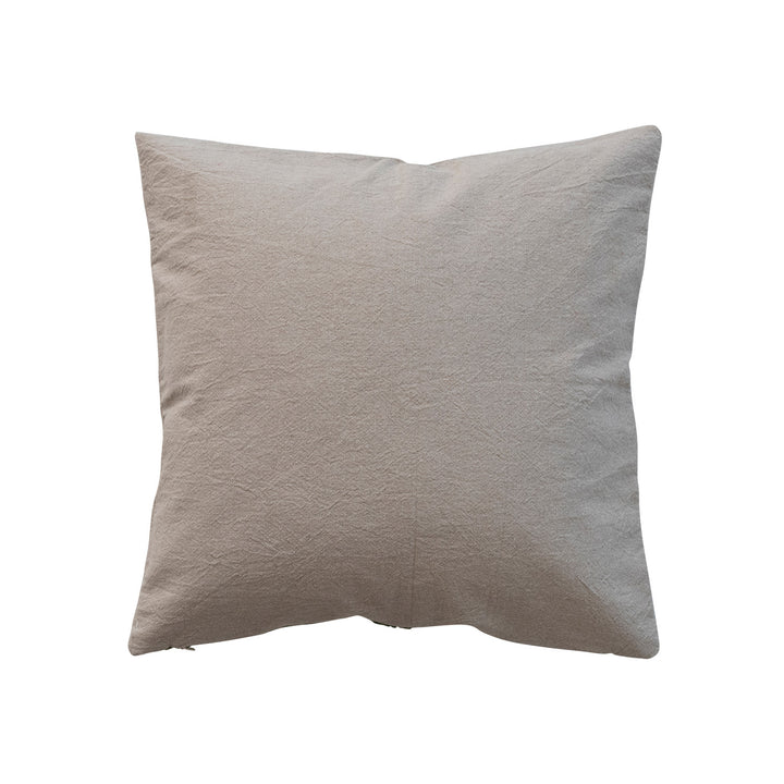 Holiday Pine & Ornaments Embroidered Pillow
