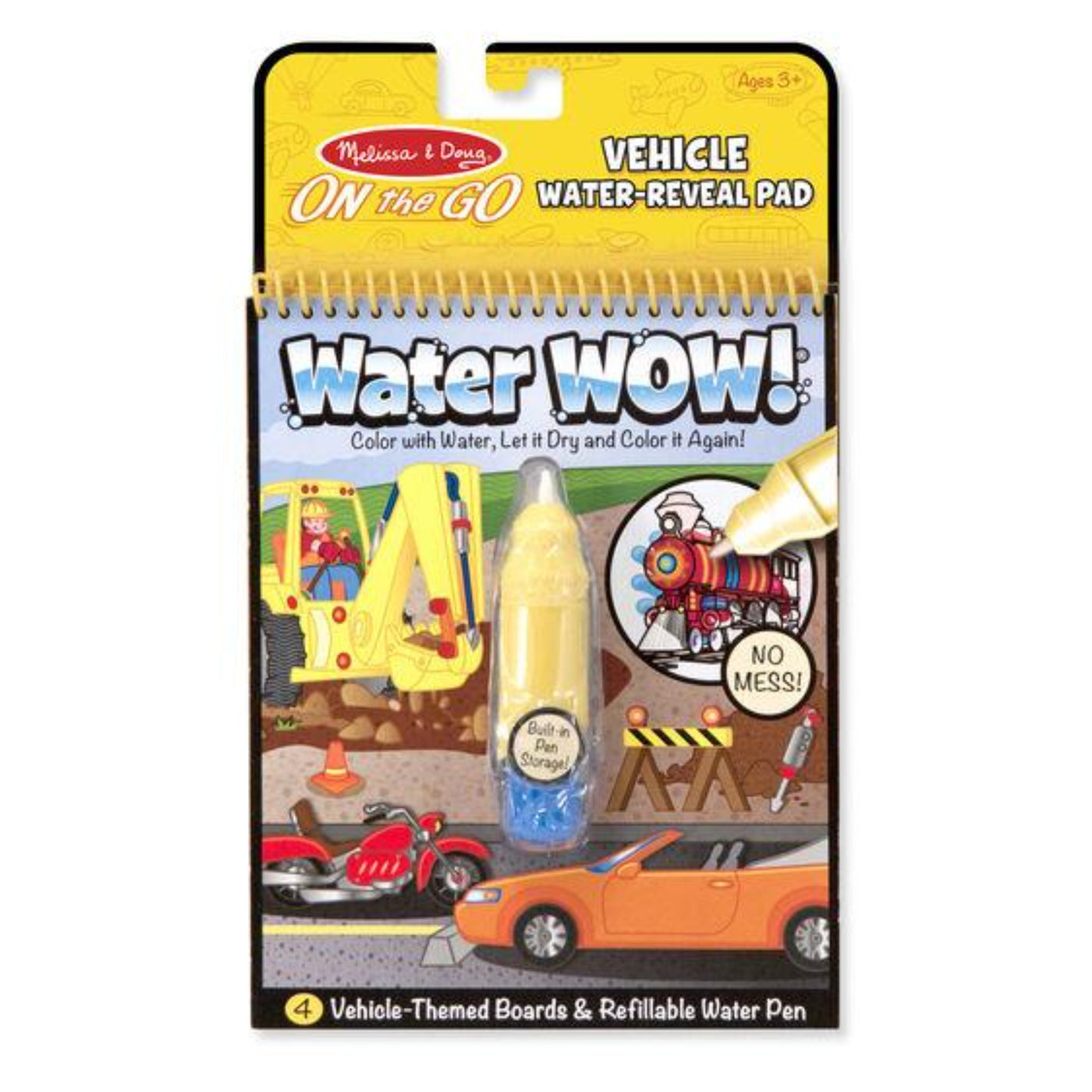 Vehicles Water Wow Painting Book
