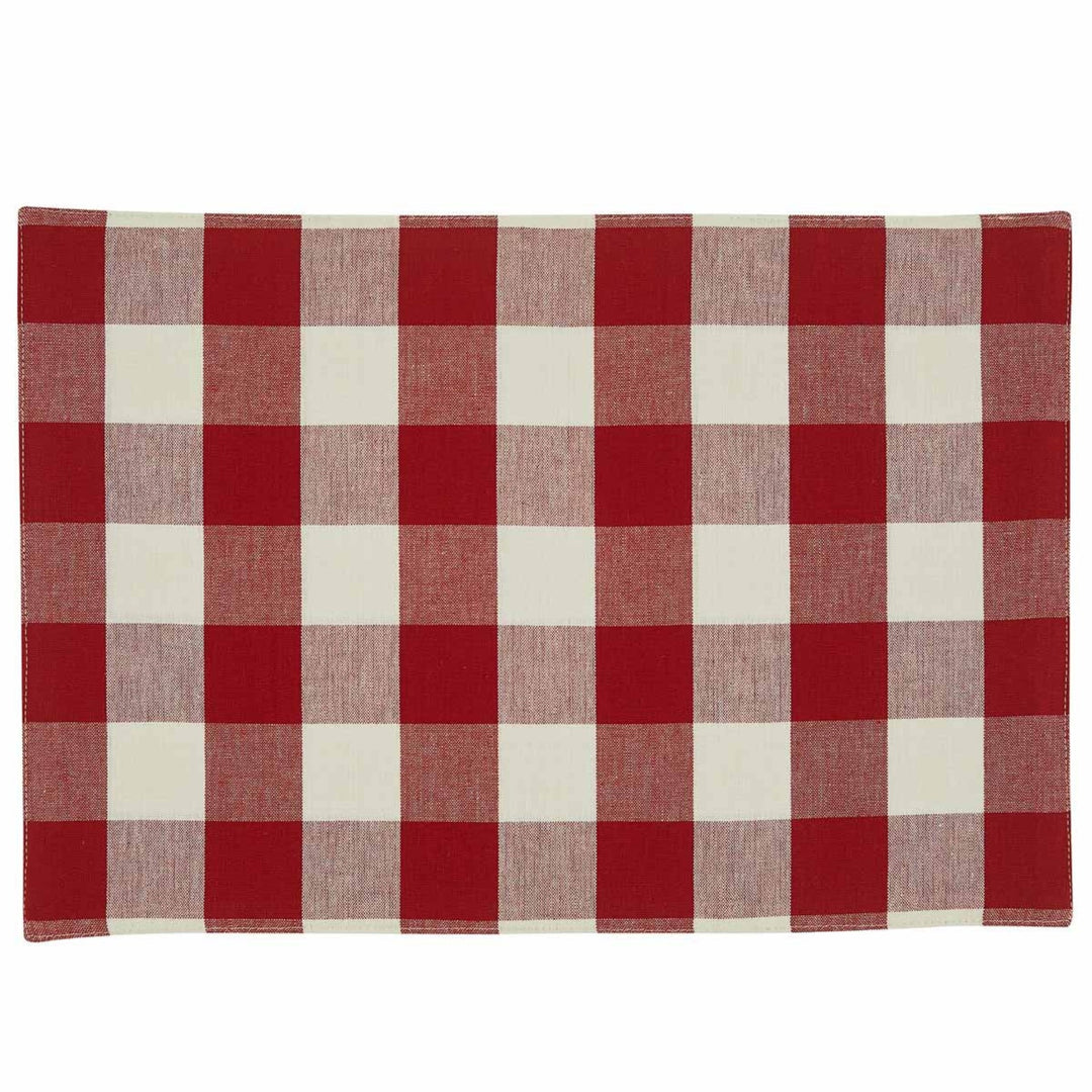 Wicklow Check Red & Cream Placemat