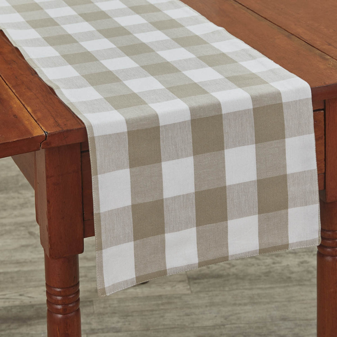 Wicklow Check Natural Table Runner