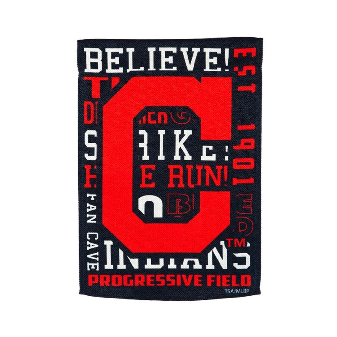 Cleveland Indians Fan Rules Garden Flag