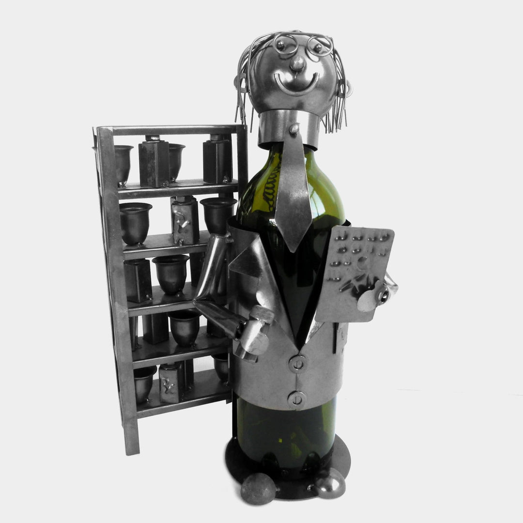 Pharmacist Metal Wine Caddy