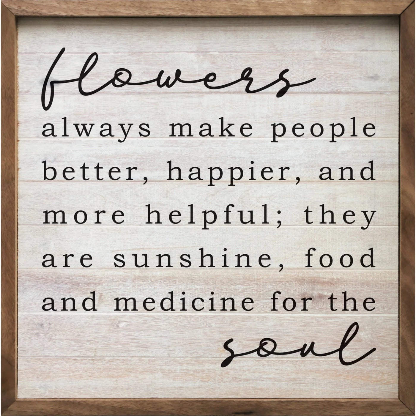 Flowers Make People Happier Sign