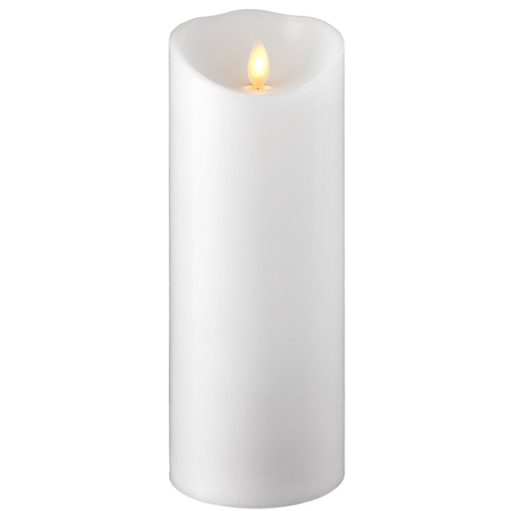 White Push Flame Candle