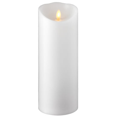 White Push Flame Candle