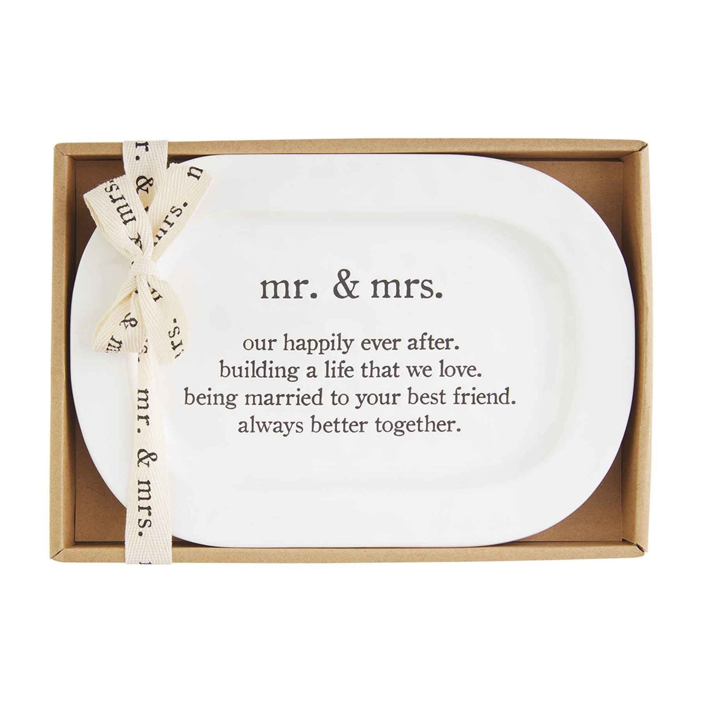 Mr. & Mrs. Happily Ever After Plate
