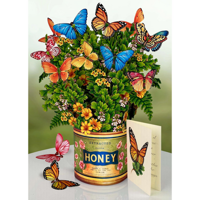 Butterflies & Buttercups Garden Pop-up Bouquet