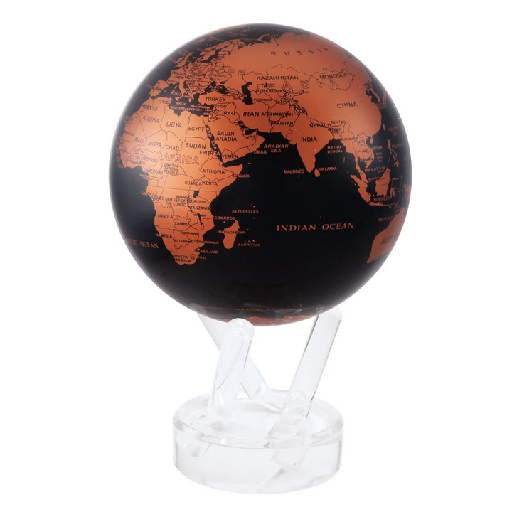 Black & Copper Earth Mova Globe