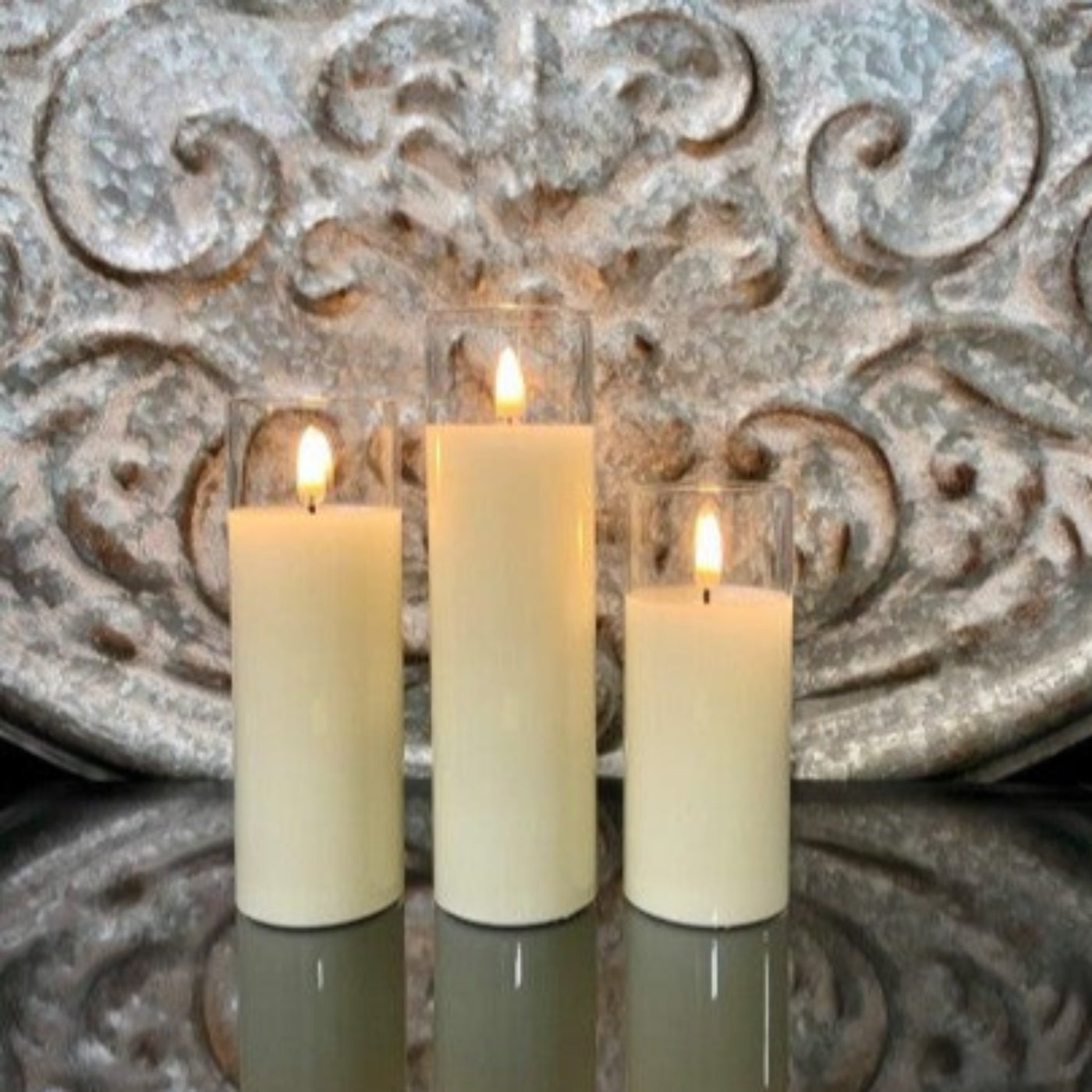 Simply Ivory Radiance Petite Trio Candle Set
