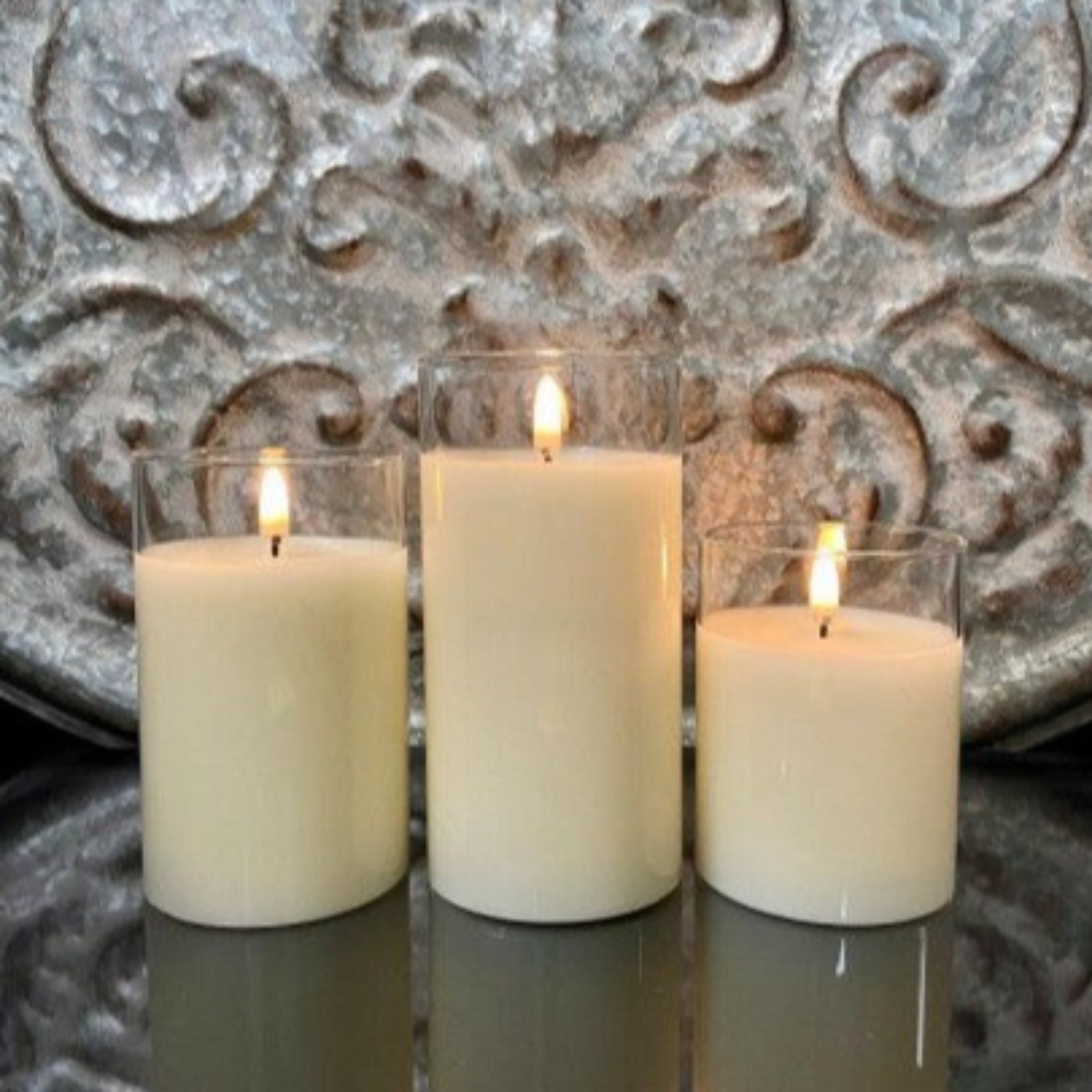 Simply Ivory Radiance Classic Trio Candle Set