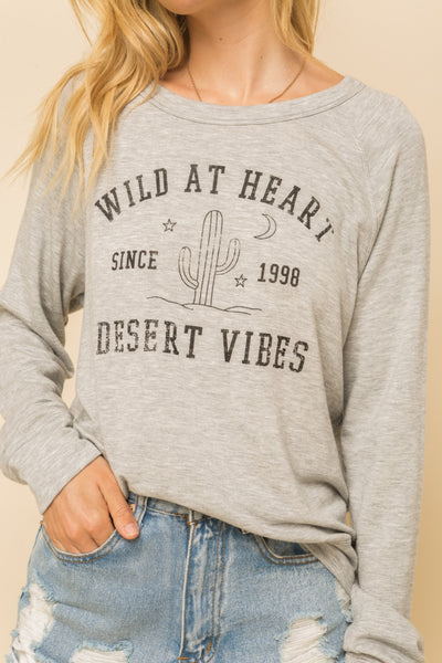 Wild At Heart Sweatshirt Top