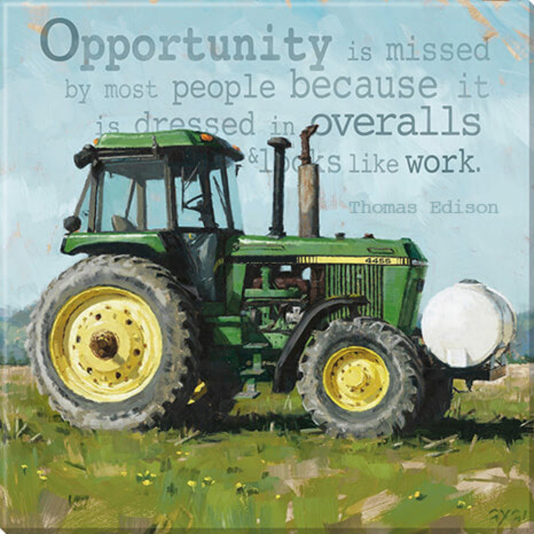 Inspirational Tractor Sign