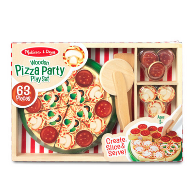 Pizza Party Wooden Play Food