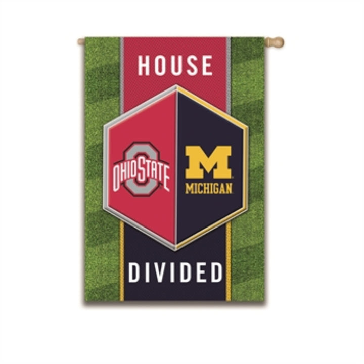 OSU / Michigan Divided House Standard Flag